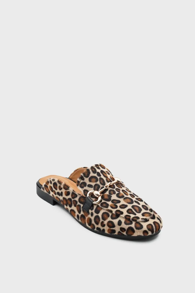 SKK-056 Leopard Textile Women's Slipper