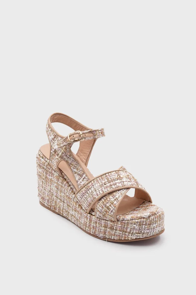 SKD-040 Beige Textile Sandal