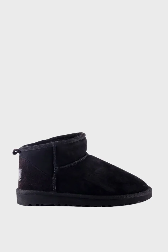 SKB-010 Black Suede Mini Women's Boots